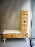 MDF, mit alten Schubladen