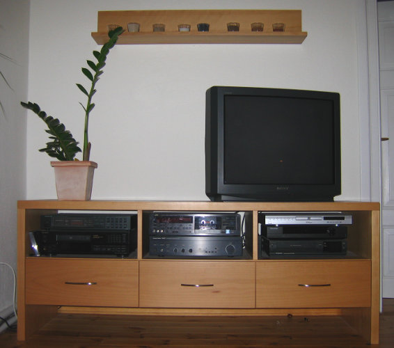 Medien-M&ouml;bel Wei&szlig;-Lack