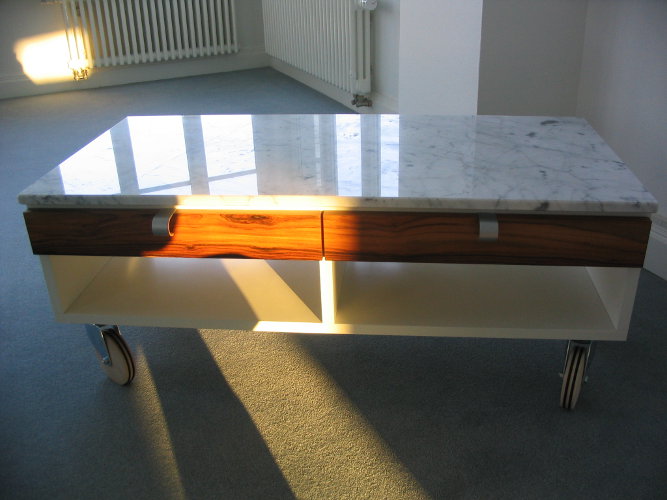 Medien-Möbel Weiß-Lack