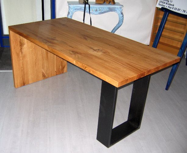 Schreibtisch Wild-Eiche massiv